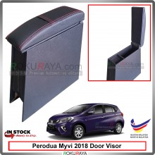 Perodua Myvi (3rd Gen) 2018 4' Plywood PVC Armrest Center Console Box (Sponge+Redline)